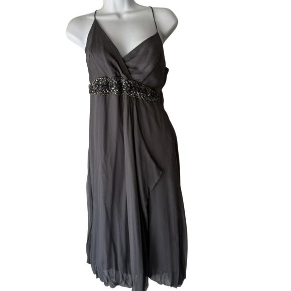 Wendy Katlen Dress Y2k 6 Silk Beaded Waist Formal Gown‎ Chiffon Fairy Unique - Picture 1 of 9